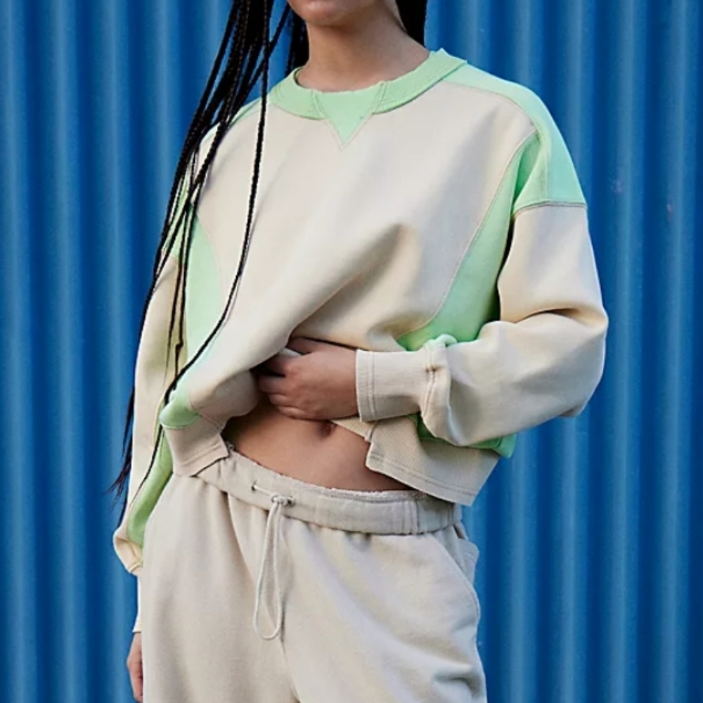 Free People Movement Intercept Pullover Limezest Size Xs & Large NWT$98